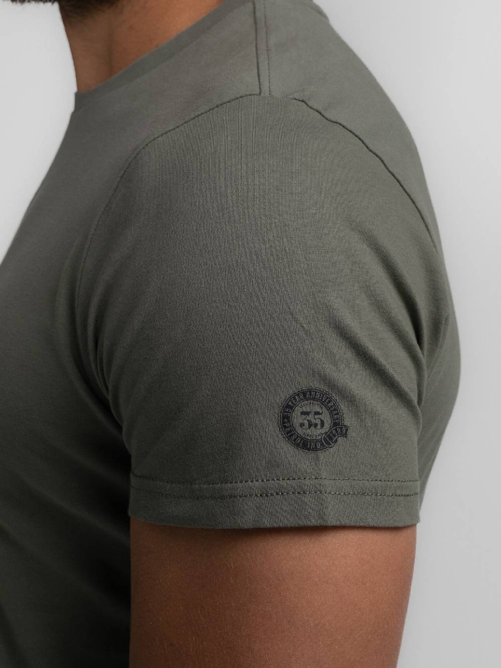 Petrol M-3040-TSR661Men T-Shirt SS Classic Print (6165 Dark Sage) Sonderangebote