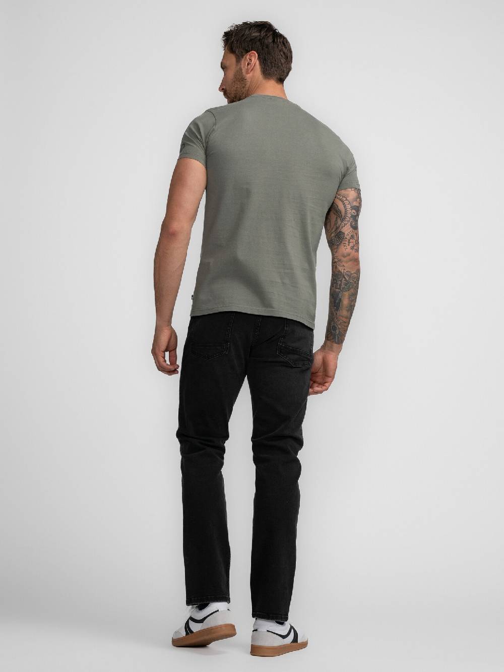 Petrol M-3040-TSR661Men T-Shirt SS Classic Print (6165 Dark Sage) Sonderangebote