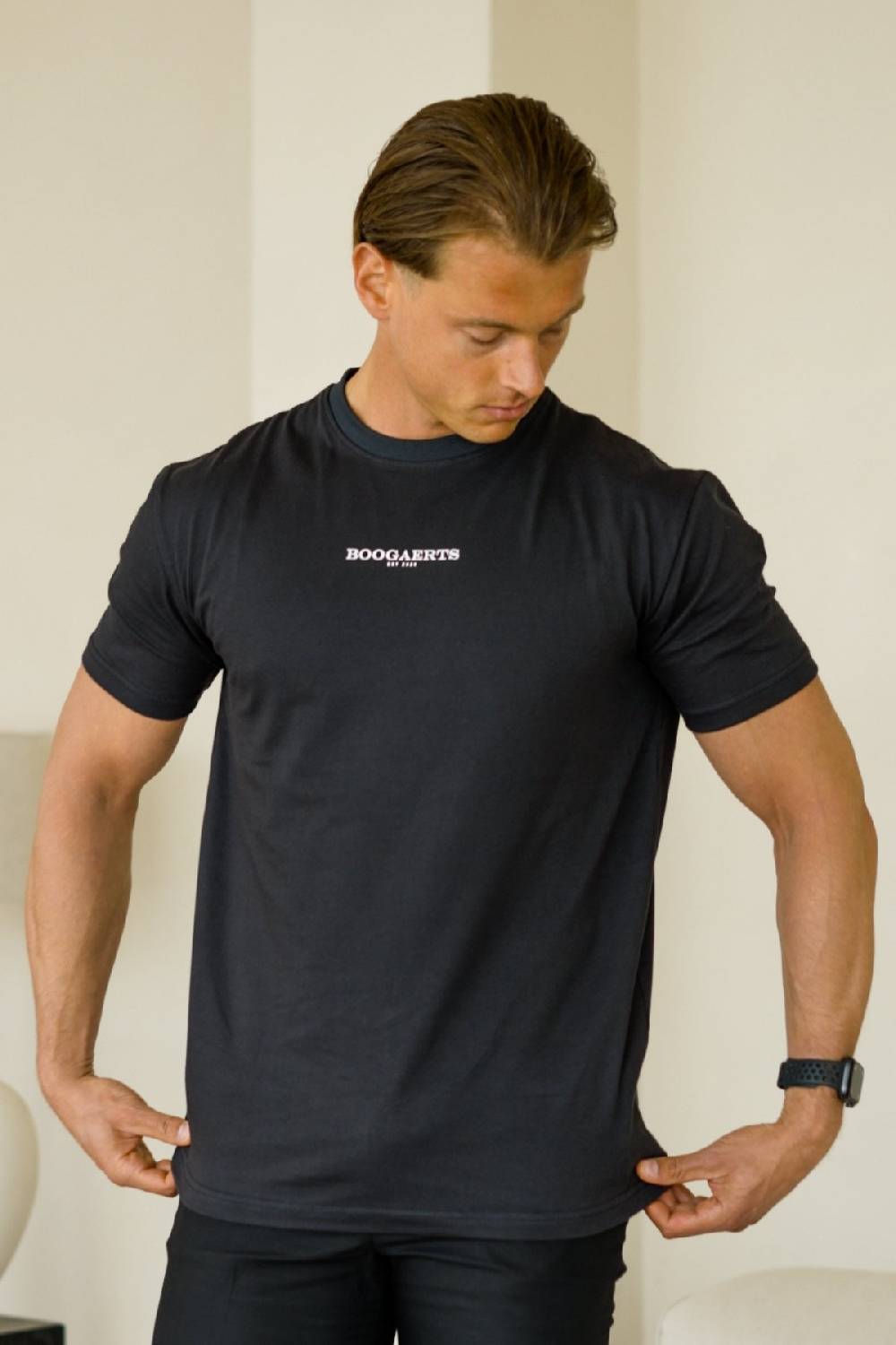 Boogaerts MAX PREMIUM T-SHIRT BLACK Tiefpreis