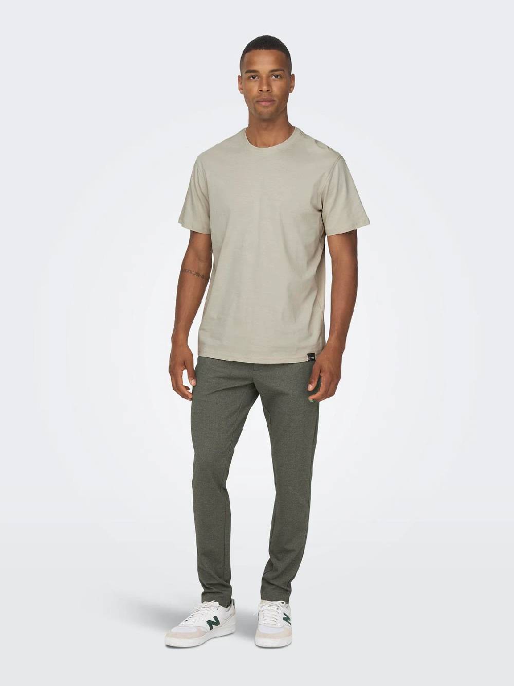 Only & Sons ONSMARK SLIM HERRINGBONE PANT NOOS TEAK Letzte 2 Tage