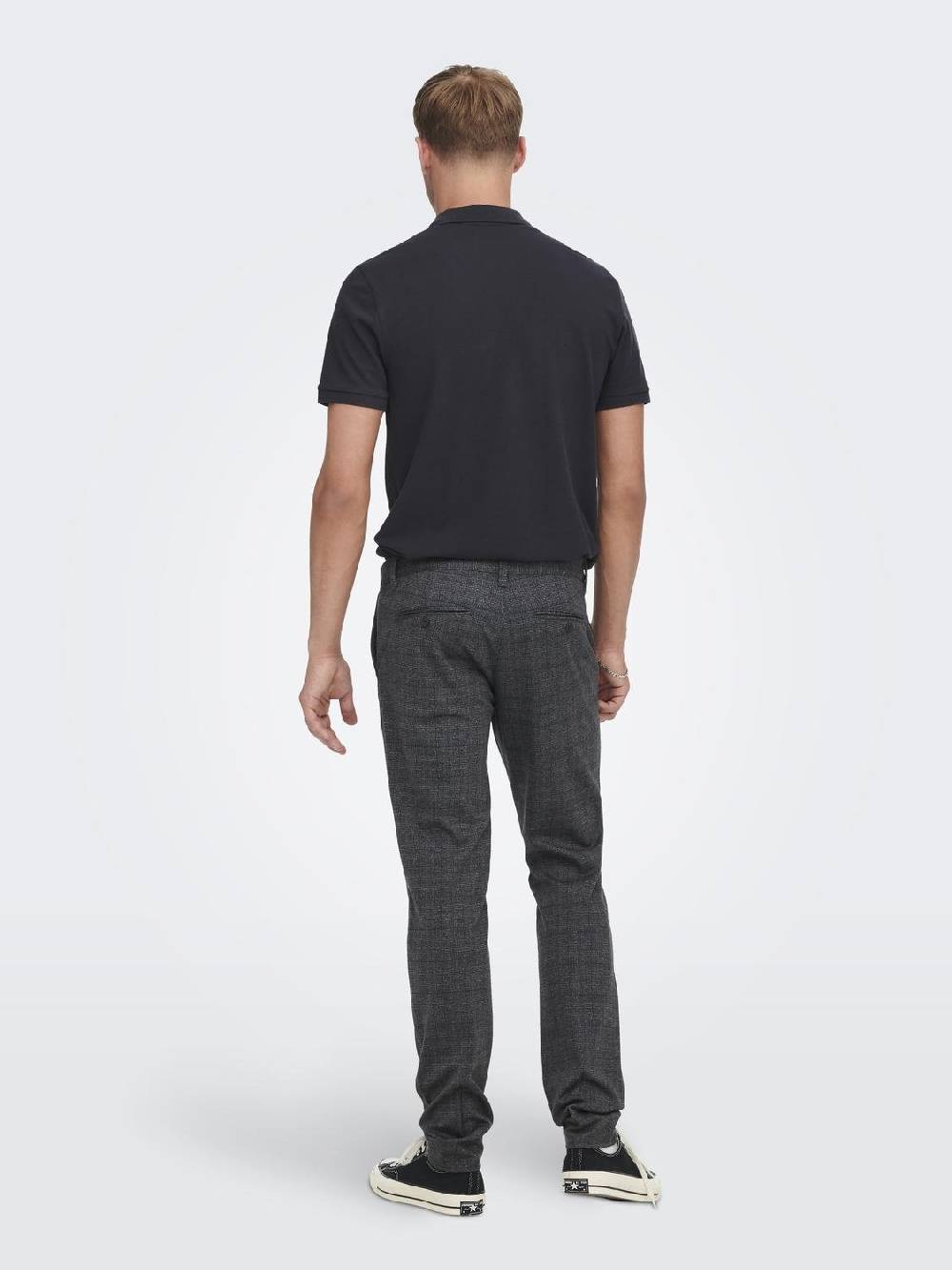 Only & Sons Onsmark Pant Check GW 1451 NOOS Phantom 22021451 Bis zu 60% Rabatt