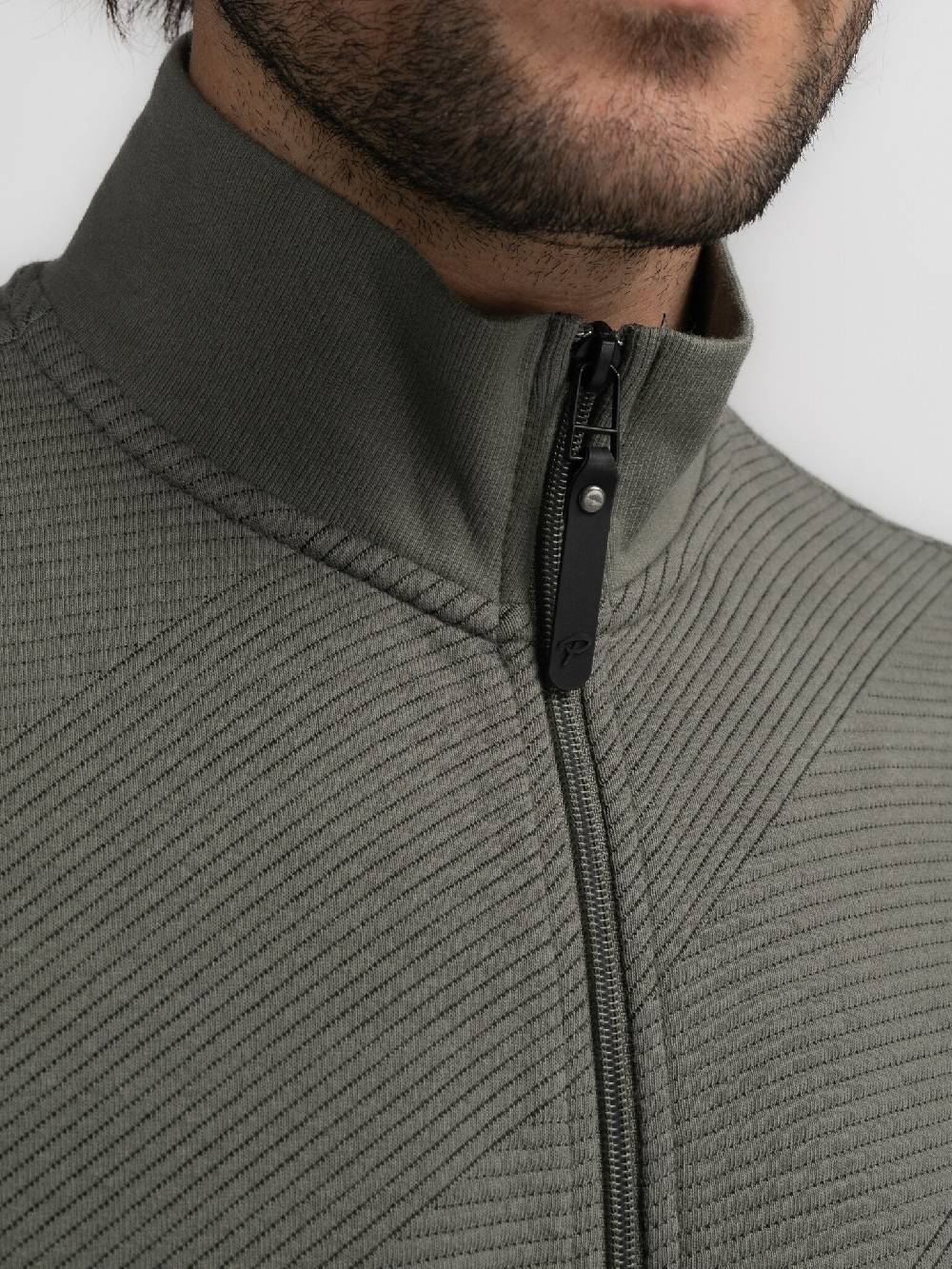 Petrol M-3040-SWC315 Men Sweater Collar Zip (6165 Dark Sage) zollfrei