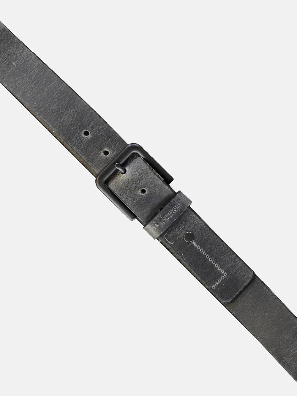 Lerros 5003018 LEREN RIEM MATTHEW MET ZWARTE GESP (250 MID GREY MELANGE) Angebote
