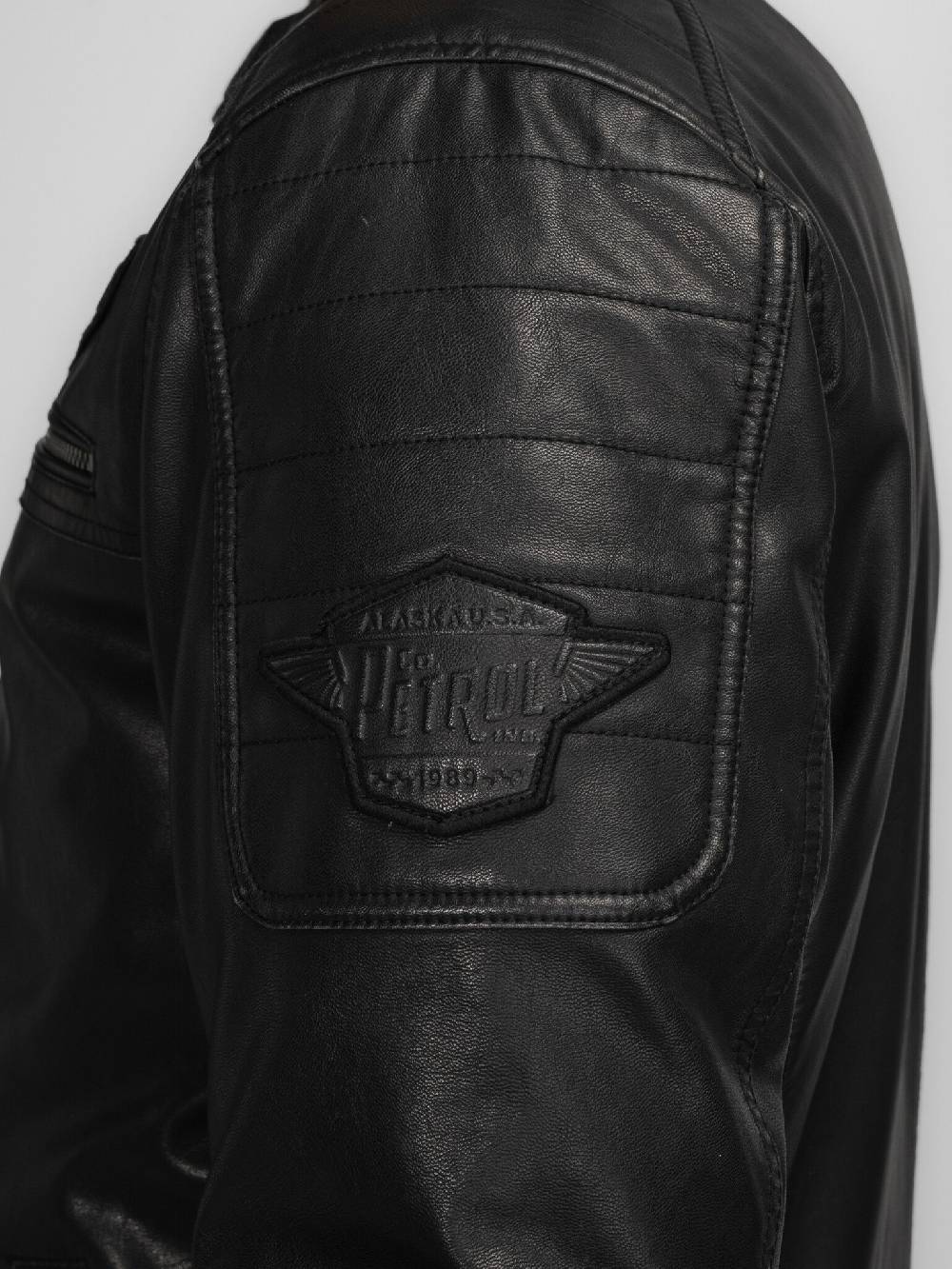 Petrol Industries M-3040-JAC106 Men Jacket PU (9091 Dark Black) Fabrikverkauf