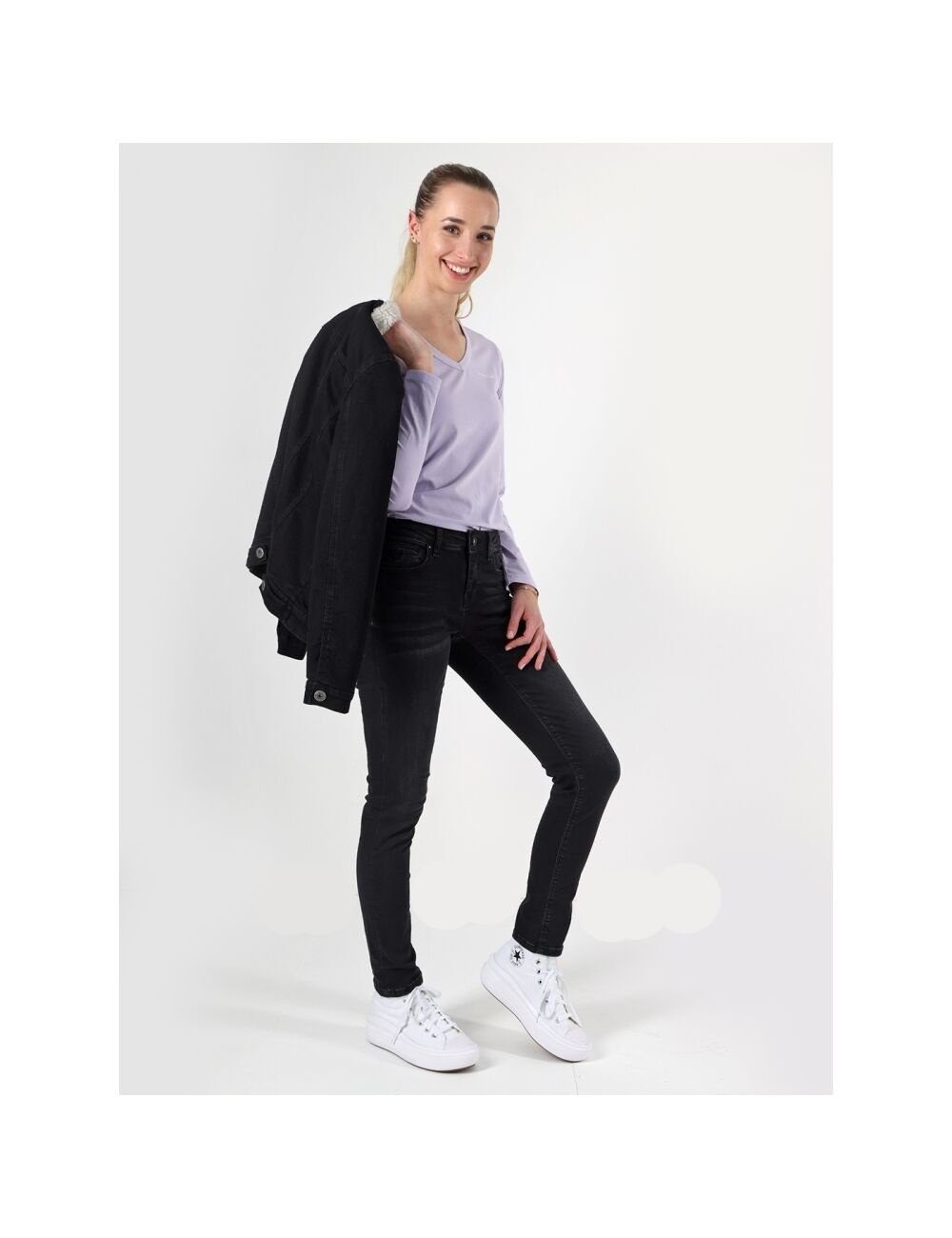 M.O.D MONIKA Slim Fit - Safe Black 3857 VIP-Rabatte