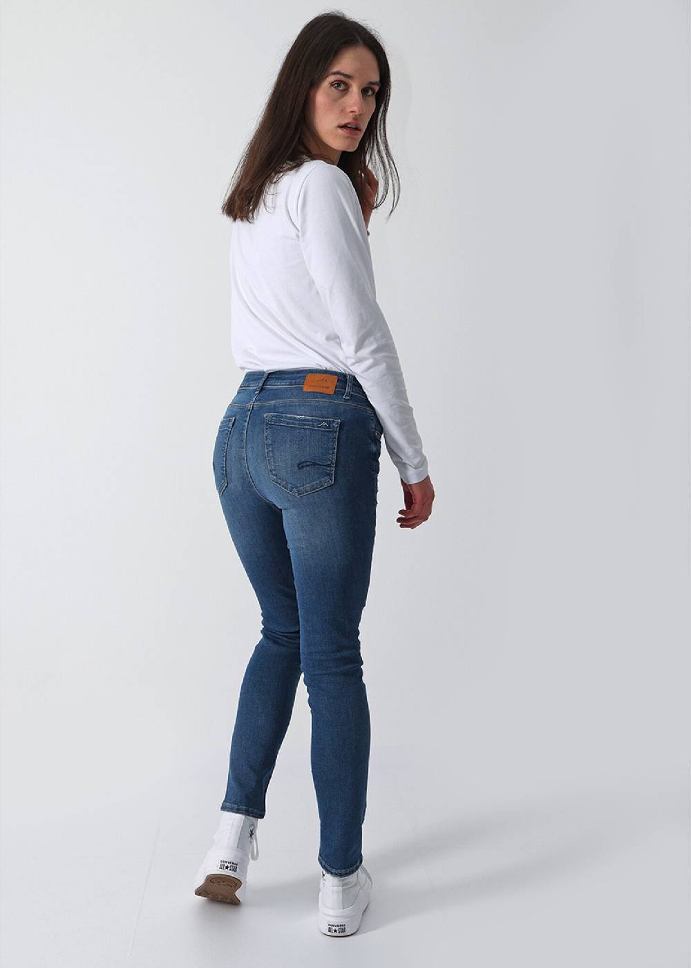 M.O.D MONIKA Slim Fit - (1092 Silver Blue) Zeitbegrenzte Promotion