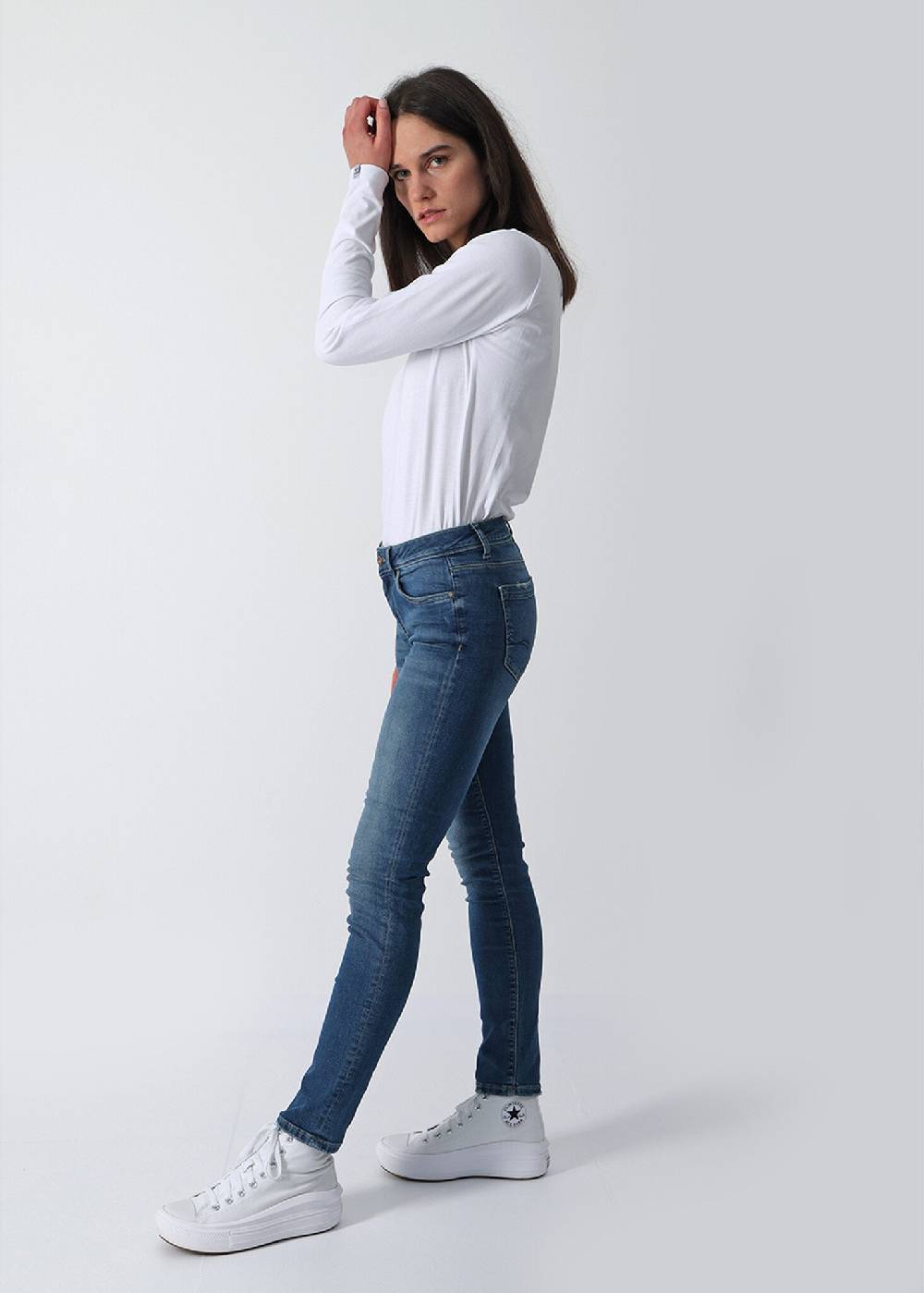 M.O.D MONIKA Slim Fit - (1092 Silver Blue) Zeitbegrenzte Promotion