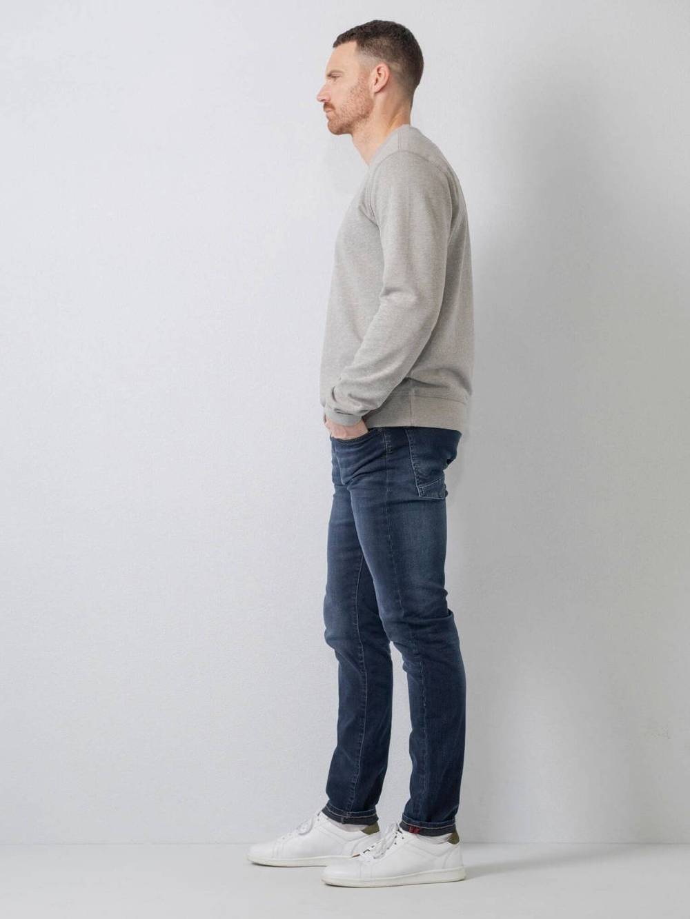 Petrol SEAHAM-Classic - Men Denim Slim Fit (5855 Midnight Blue) Clearance-Verkauf