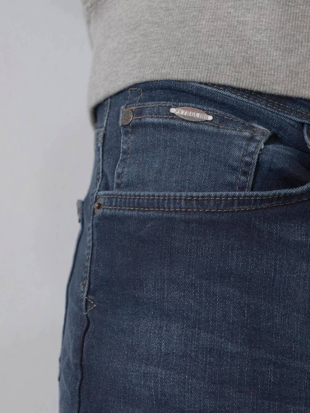 Petrol SEAHAM-Classic - Men Denim Slim Fit (5855 Midnight Blue) Clearance-Verkauf