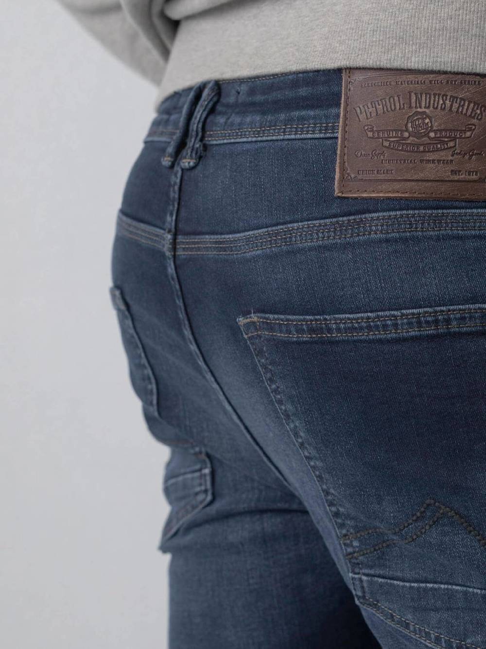 Petrol SEAHAM-Classic - Men Denim Slim Fit (5855 Midnight Blue) Clearance-Verkauf