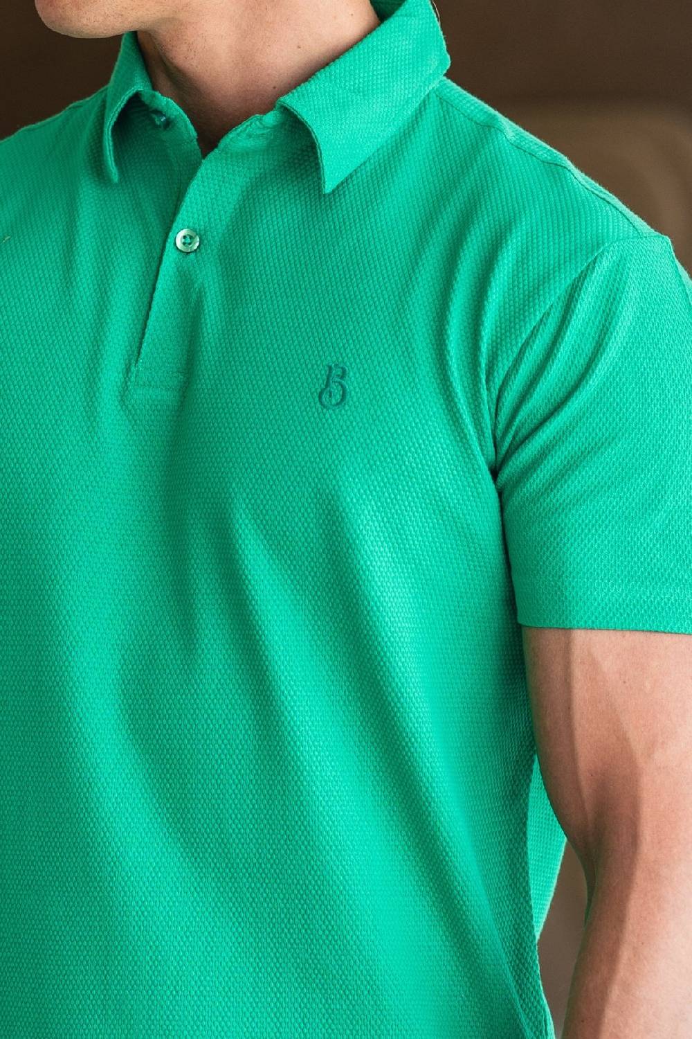 Boogaerts MAX WAFFLE POLO GREEN Begrenzt auf 3 Tage