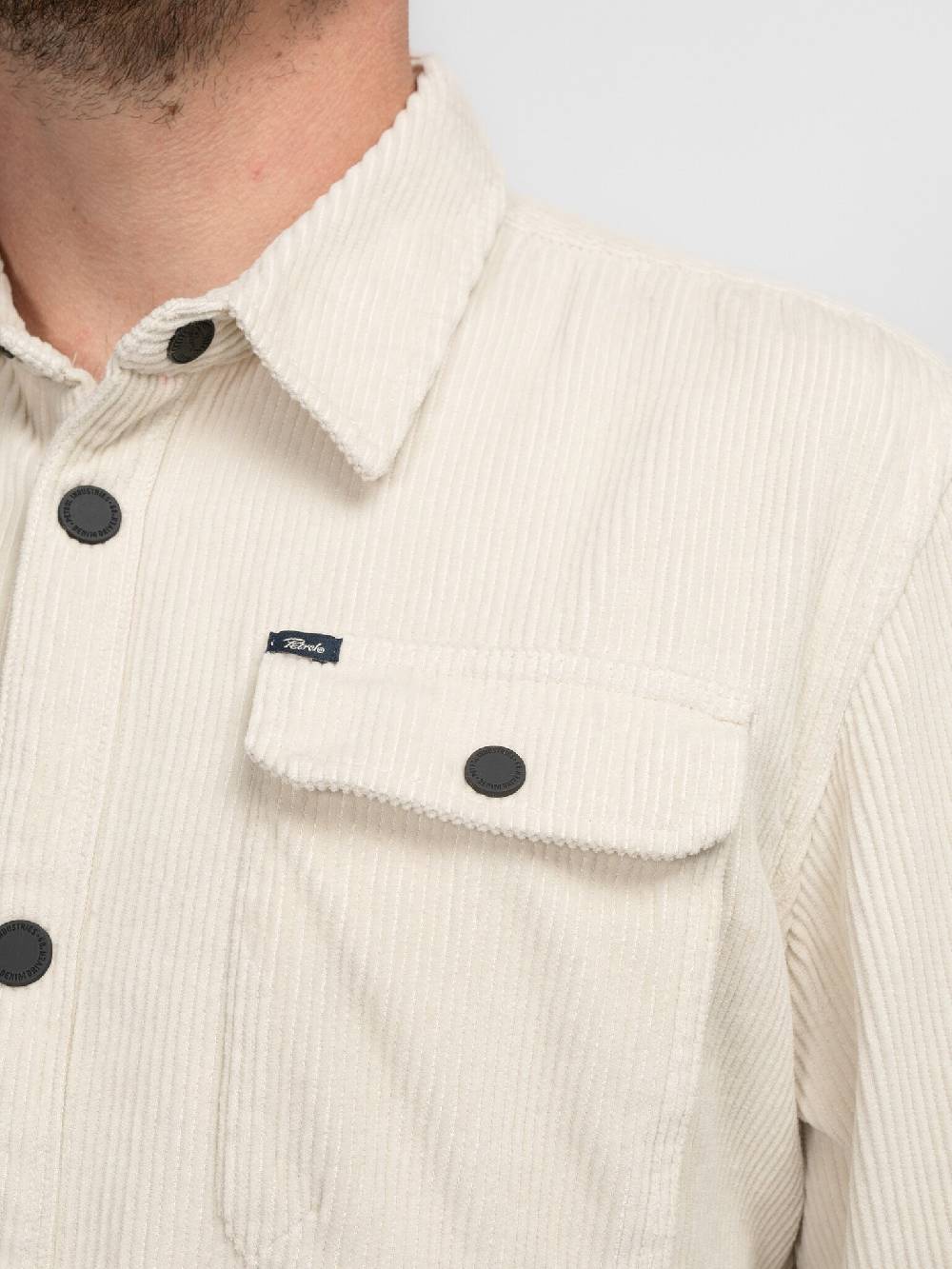 Petrol M-3040-SIL427 MEN SHIRT LONG SLEEVE UNI 7137 ECRU Rabatte dieses Monats
