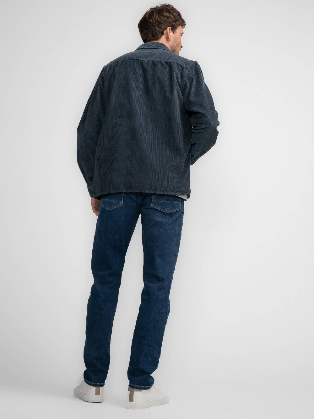 Petrol M-3040-SIL427 MEN SHIRT LONG SLEEVE UNI 5185 Midnight Blue 2025