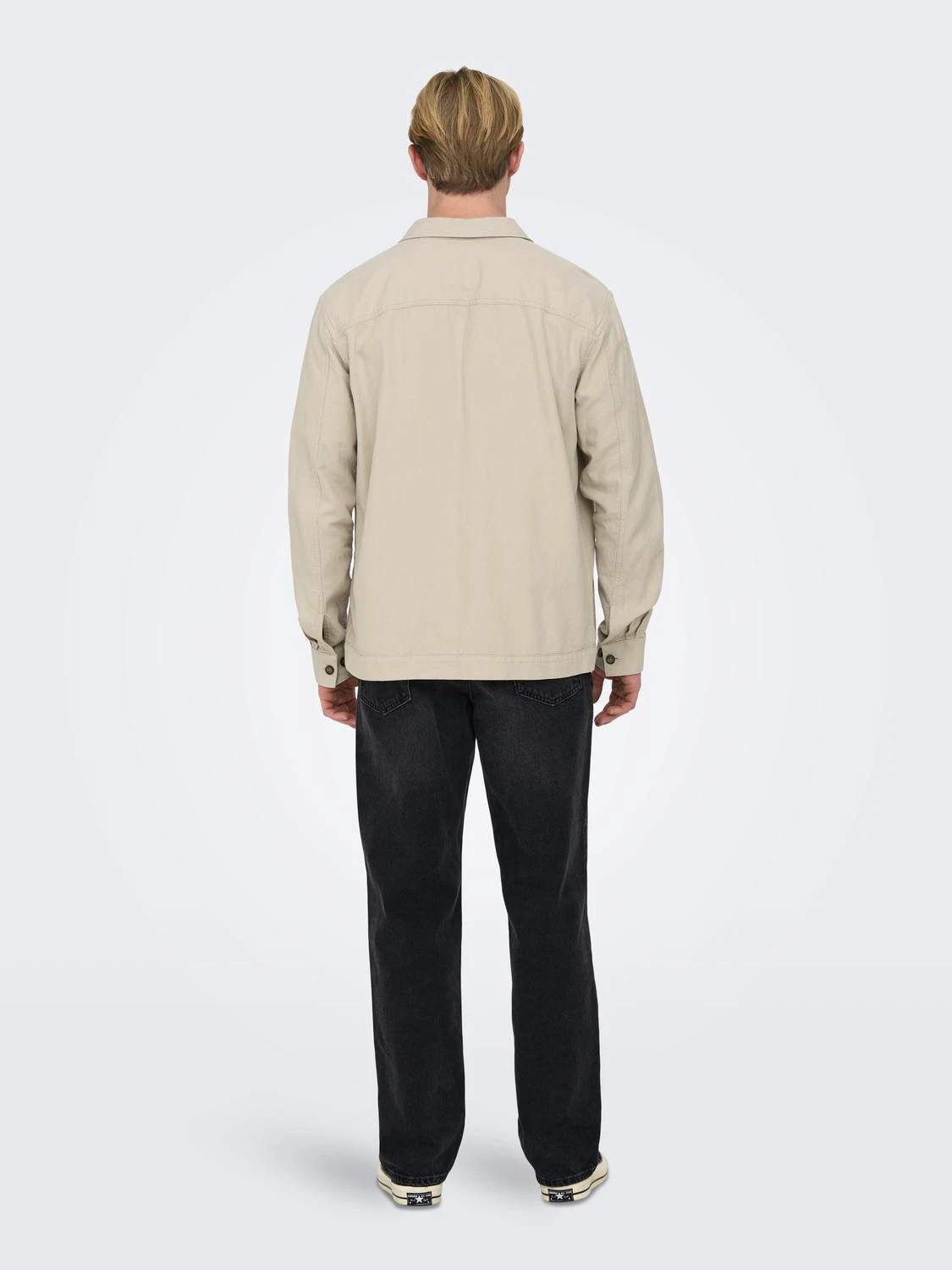 Only & Sons ONSMILO JAQUARD OVERSHIRT (SILVER LINING) Verkauf