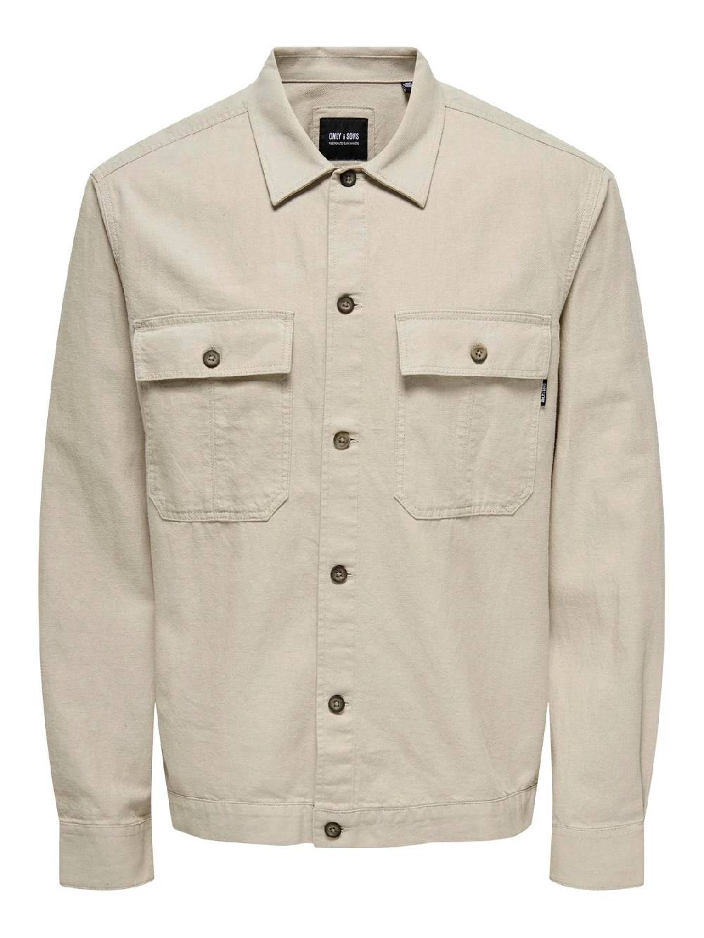Only & Sons ONSMILO JAQUARD OVERSHIRT (SILVER LINING) Verkauf
