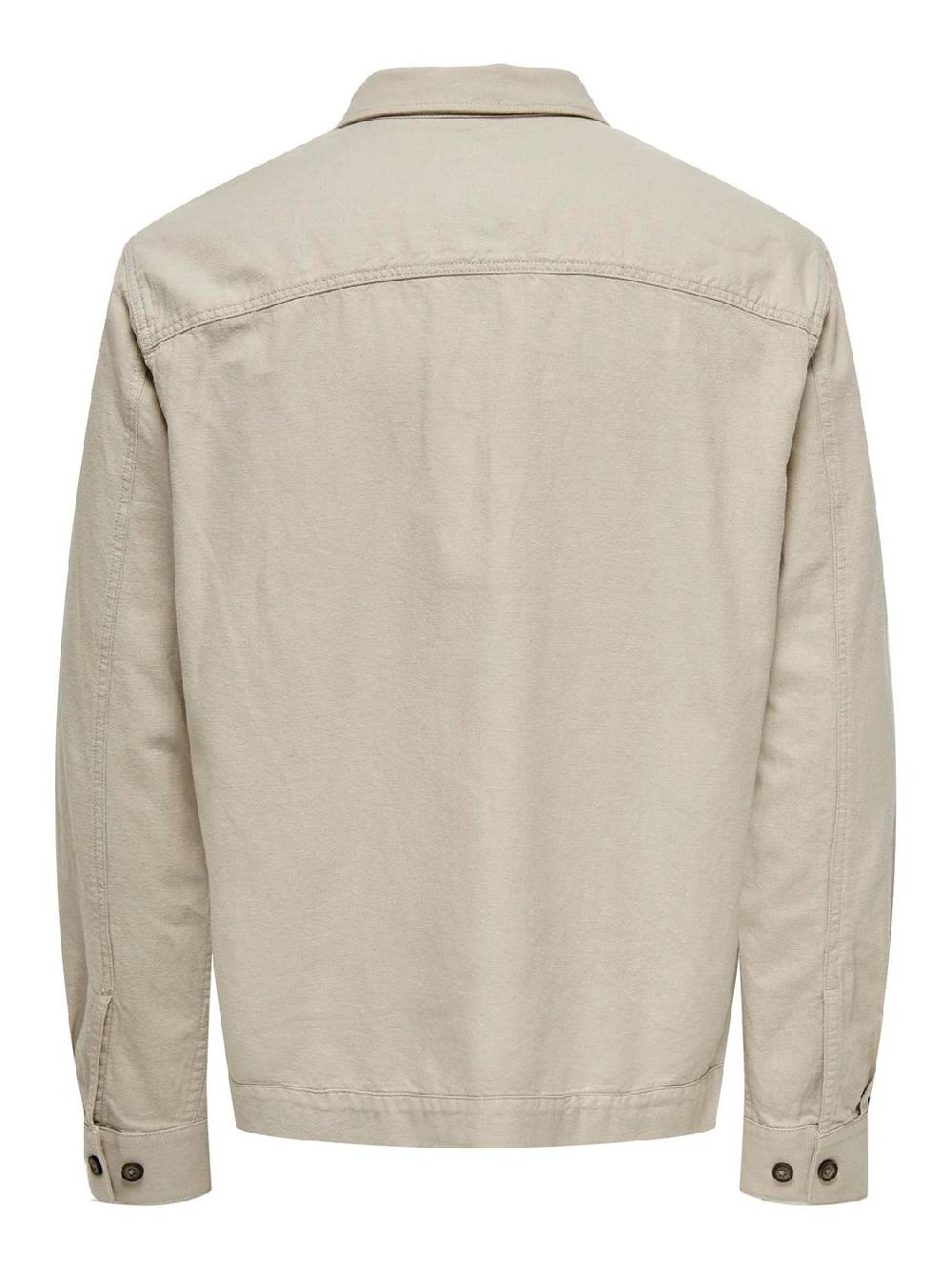 Only & Sons ONSMILO JAQUARD OVERSHIRT (SILVER LINING) Verkauf