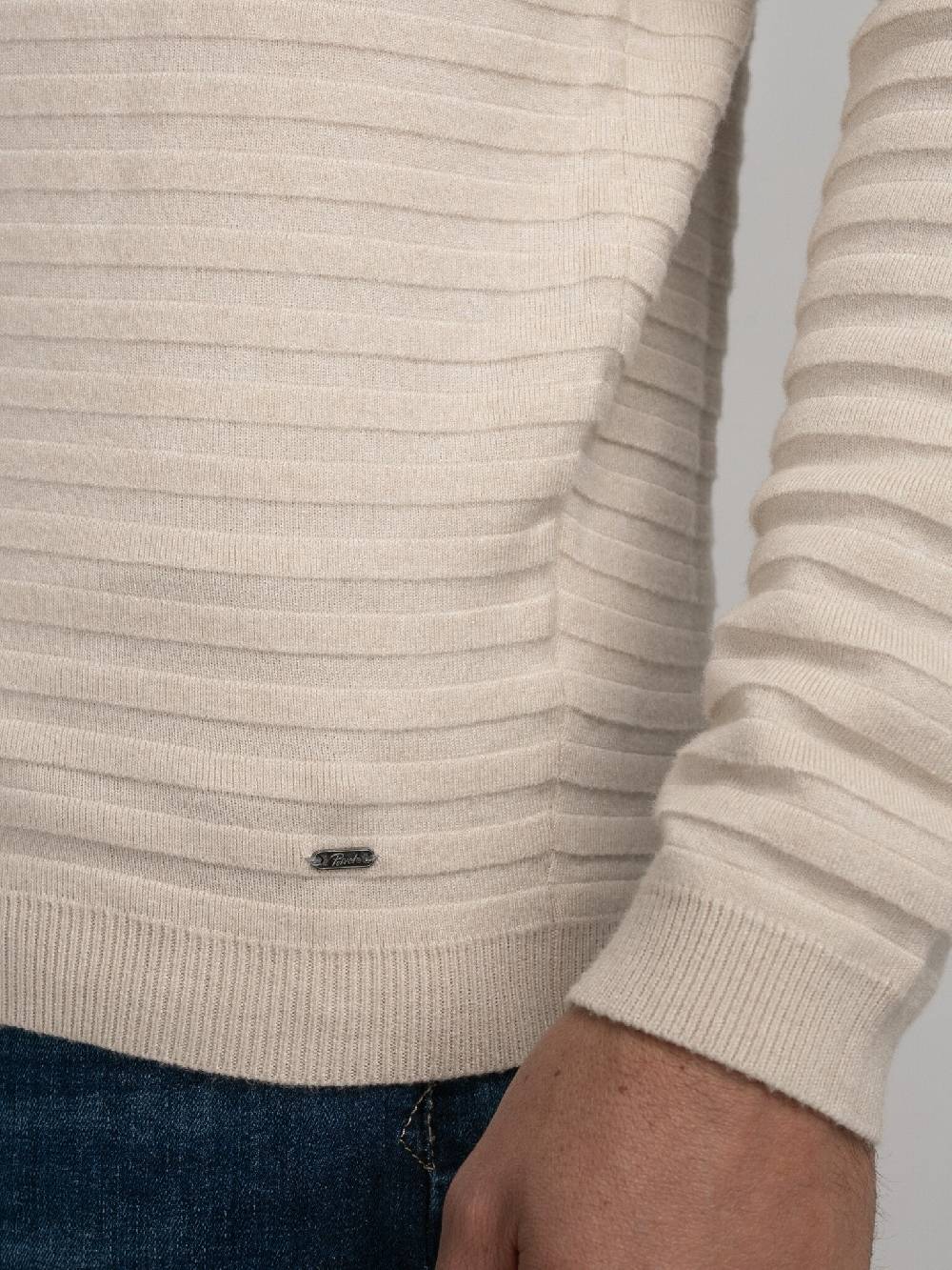Petrol M-3040-KWR269 Men Knitwear Round Neck Basic (7137 Ecru) Hotsell