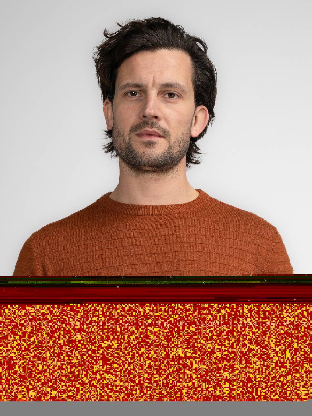 Petrol M-3040-KWR269 Men Knitwear Round Neck Basic (2123 Dark Caramel) Günstiger Verkauf