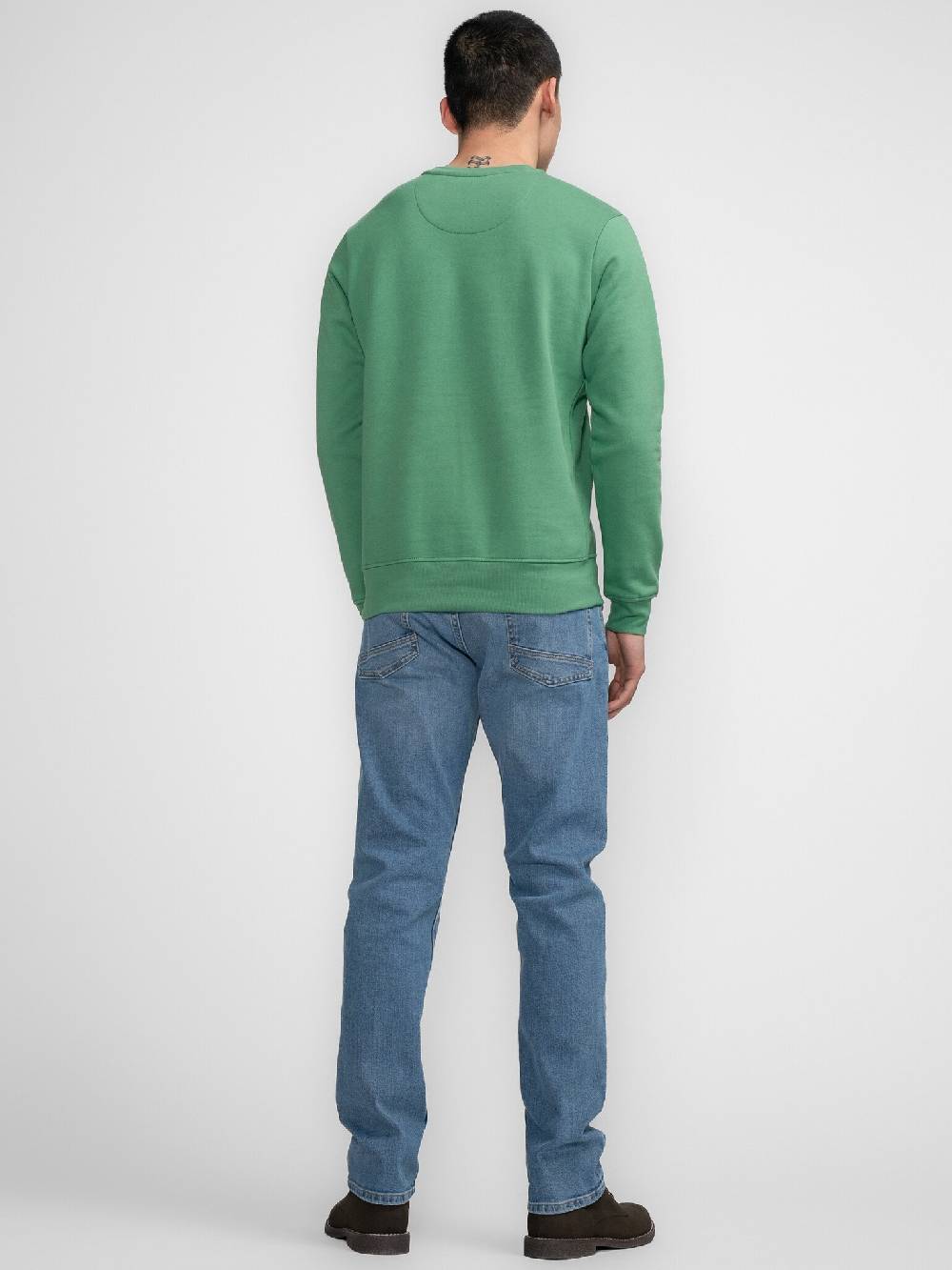 Petrol M-3040-SWR363 Men Sweater Round Neck Print (6167 Wasabi) Fabrik Onlineshop