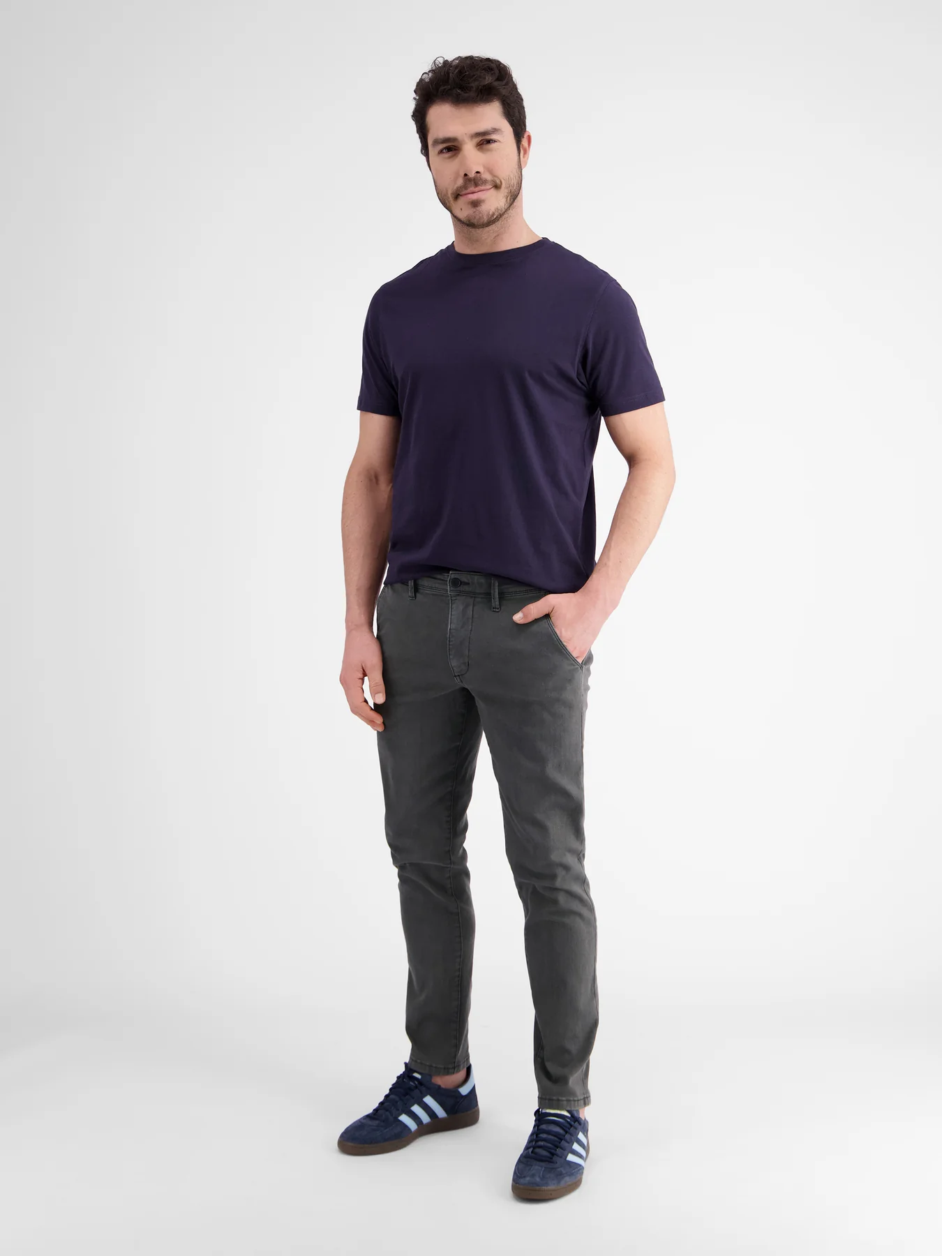 Lerros 2009114 CHINO VAN ZACHTE HYPERFLEX STRETCHKWALITEIT (289 DARK GRAPHITE) Exklusivangebot
