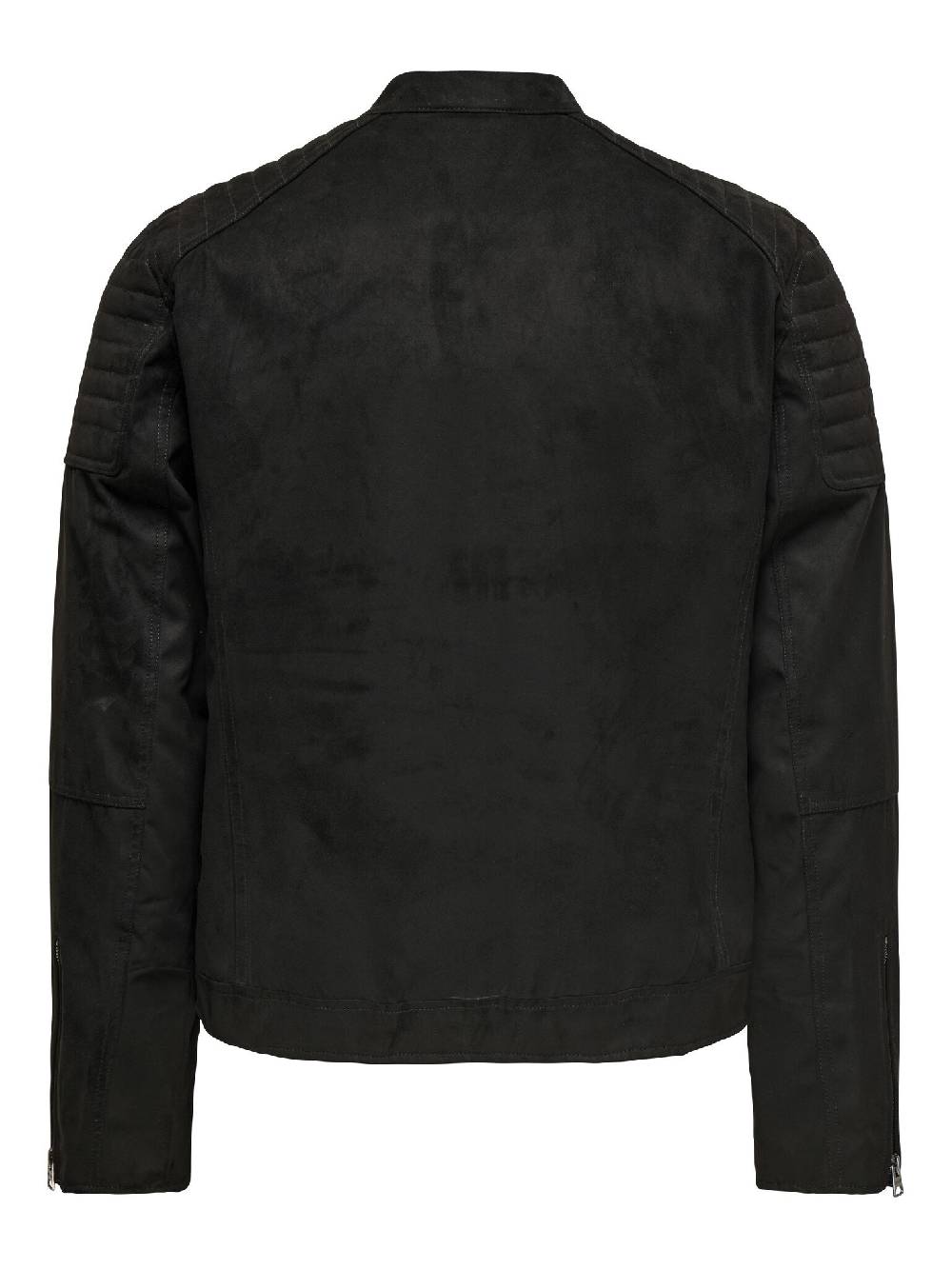 Only & Sons ONSGUS FAUX SUEDE RACER JACKET (Black) Zeitlich begrenztes Angebot