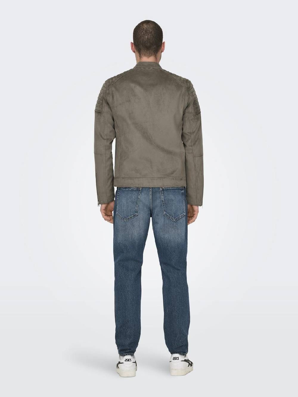 Only & Sons ONSGUS FAUX SUEDE RACER JACKET (Falcon) Exklusive Angebote