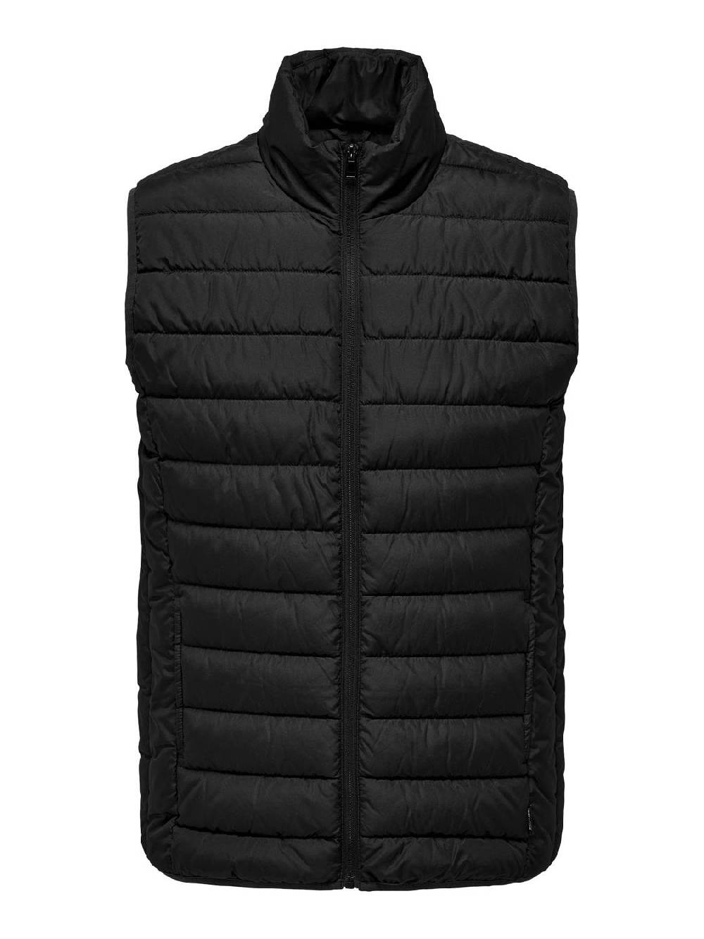 Only & Sons ONSBRODY QUILT VEST OTW VD BLACK Bestseller