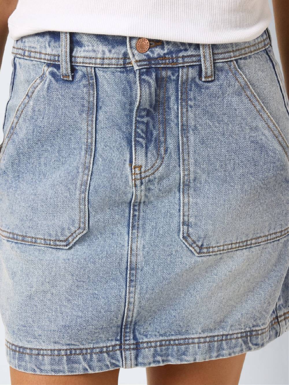 NOISY MAY REGINA HW Denim Skirt (Light Blue Used) Angebote