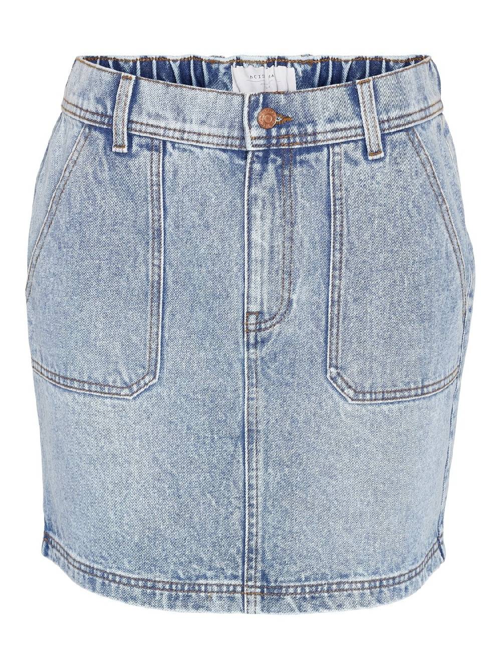 NOISY MAY REGINA HW Denim Skirt (Light Blue Used) Angebote