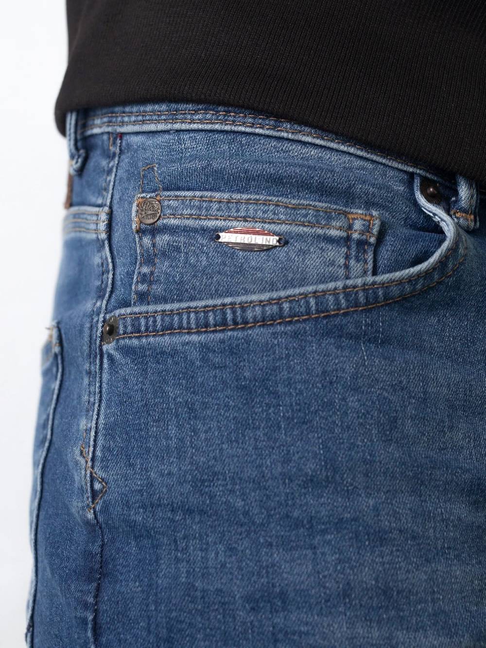 Petrol SEAHAM-Classic - Men Denim Slim Fit (5750 Medium Blue) Discount Store für neue Produkte