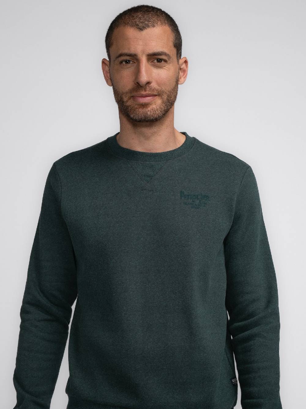 Petrol M-3040-SWR309 MEN SWEATER ROUND NECK PRINT 6089 Bottle Hotsell