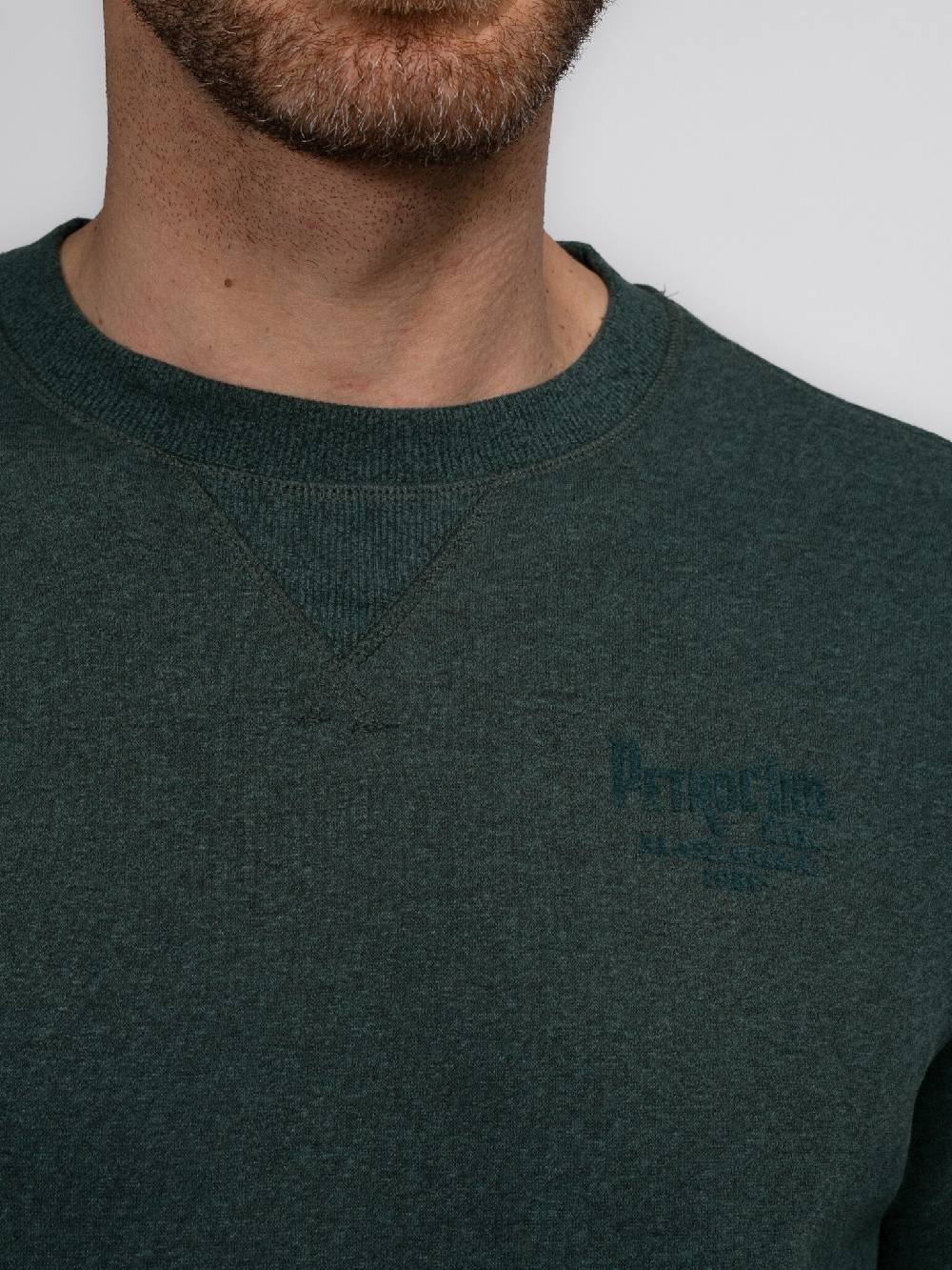 Petrol M-3040-SWR309 MEN SWEATER ROUND NECK PRINT 6089 Bottle Hotsell