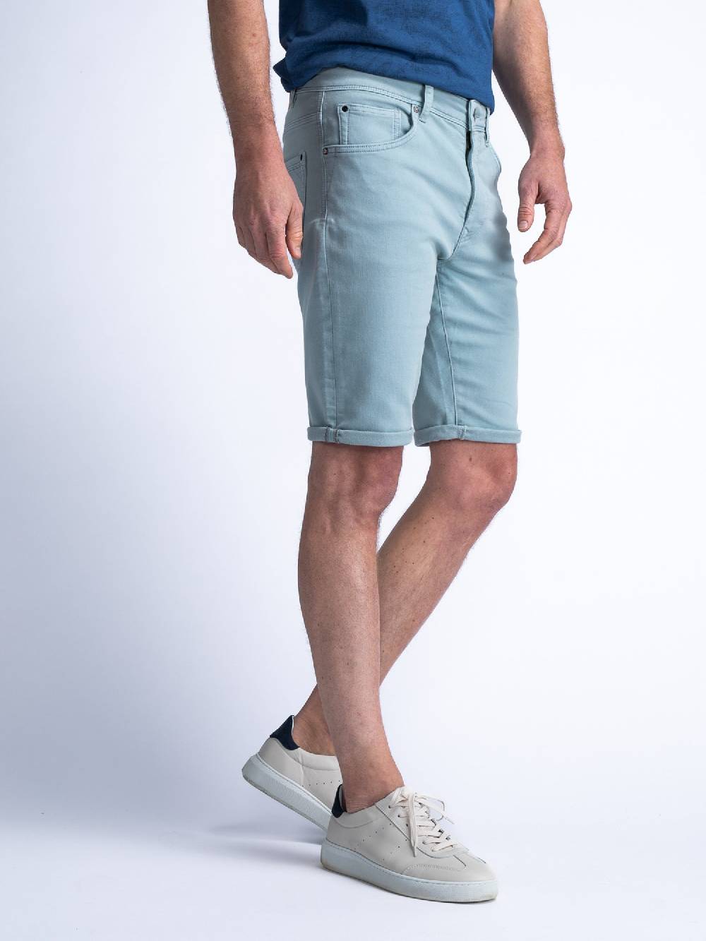 Petrol Men Shorts Denim M-1040-SHO005 (5179 Aqua Grey) Fabrik Onlineshop