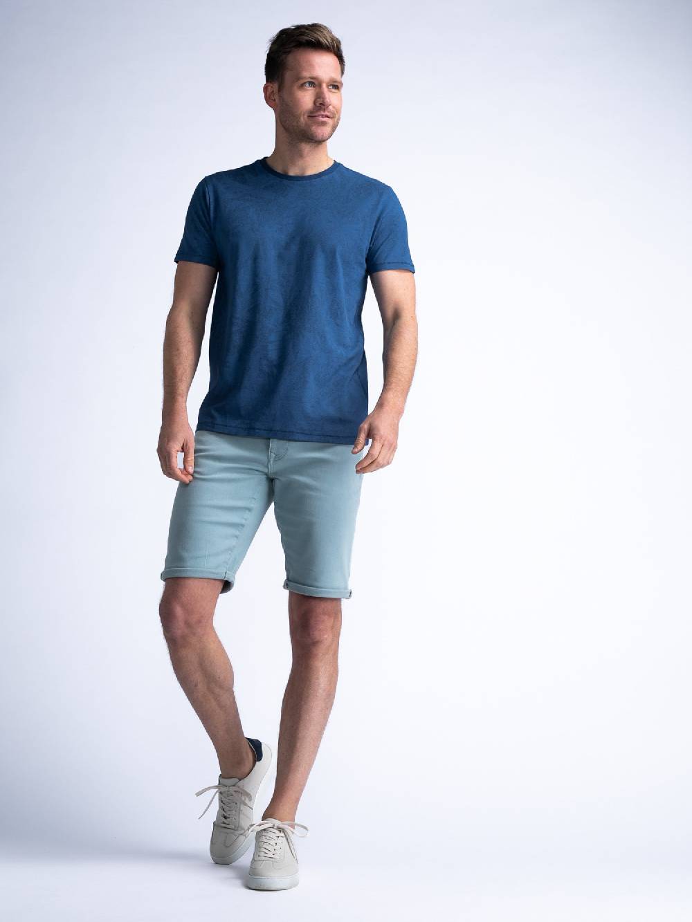 Petrol Men Shorts Denim M-1040-SHO005 (5179 Aqua Grey) Fabrik Onlineshop
