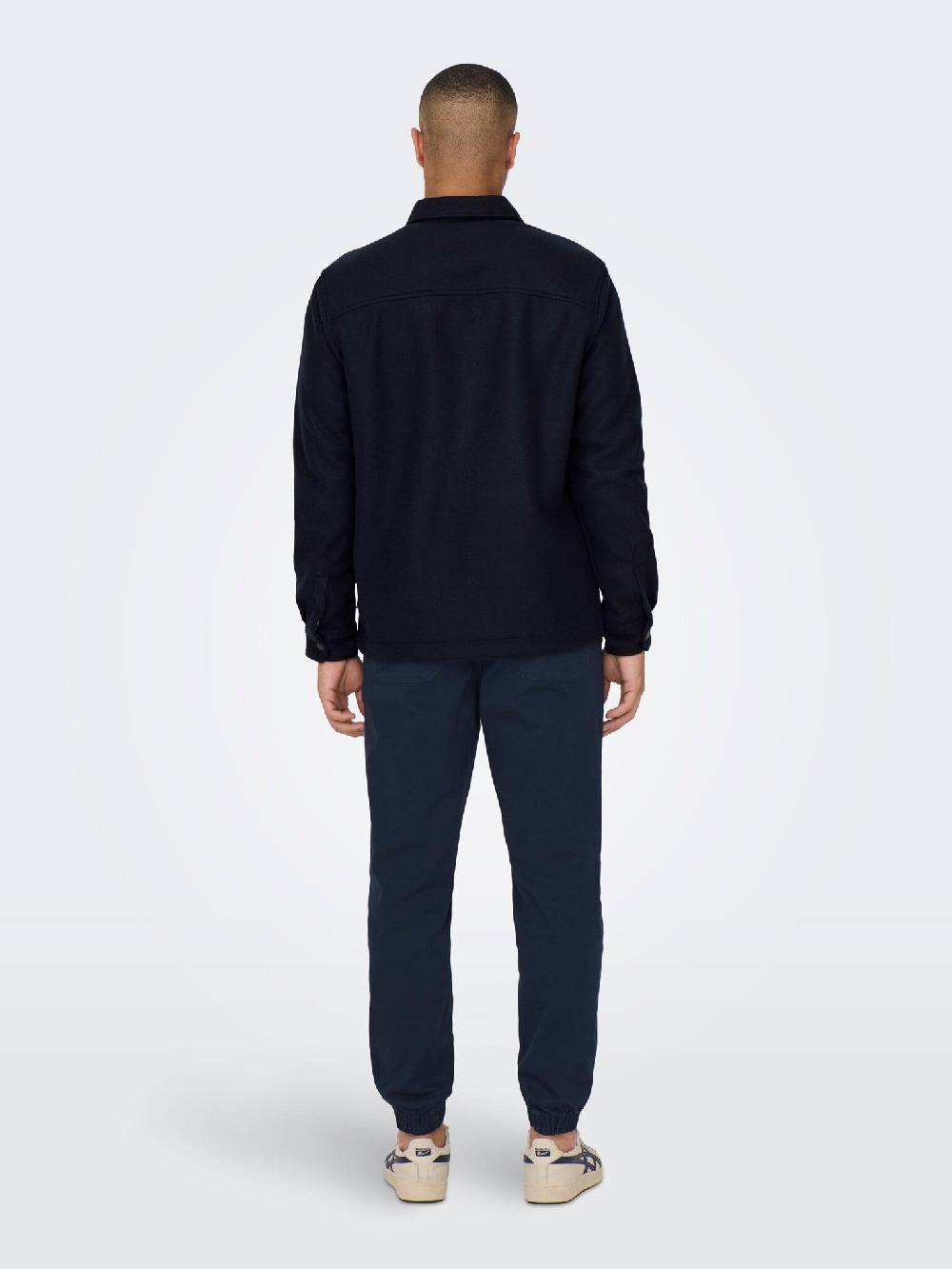 Only & Sons Onsdal OVR ZIP LS Shirt (187197 Dark Navy) Kauf eins, bekomm eins gratis