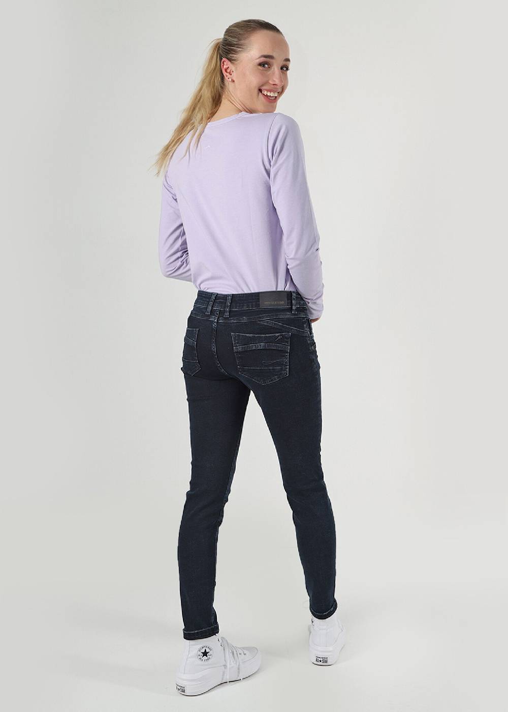 M.O.D SUZY Skinny fit - Slip Blue Black Flash Sale