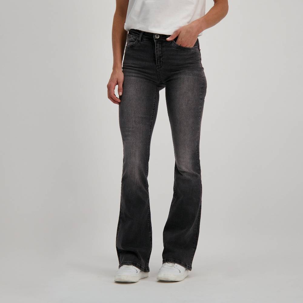 Cars Jeans MICHELLE Flare Den.Black Used Cyber Monday