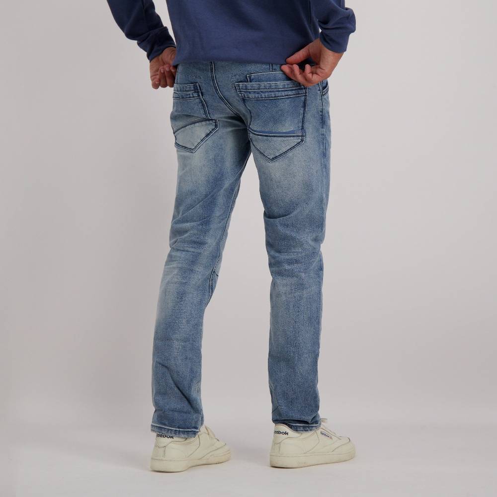 Cars Jeans YARETH Tapered Str. Blue Used Milford Wash Online Outlet