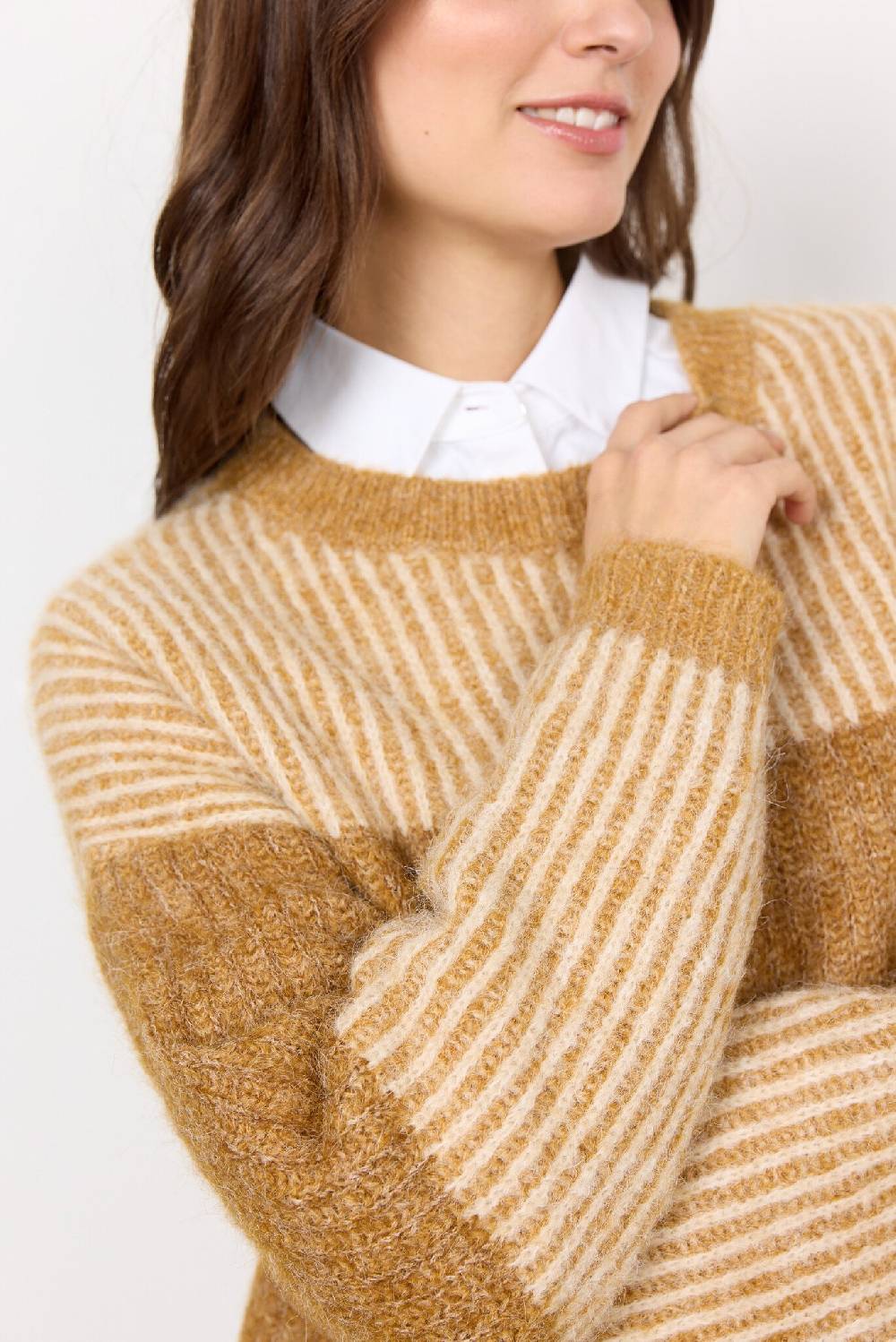 Soya Concept SC-TORINO YD STRIPE 6 (93460C GOLDEN YELLOW MELANGE C) Große Rabatte