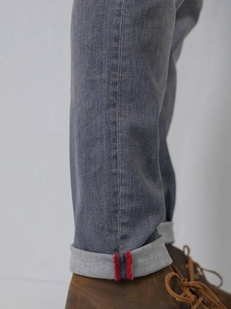 Petrol RUSSEL - Men Denim Tapered (9700 Grey) Tiefpreis