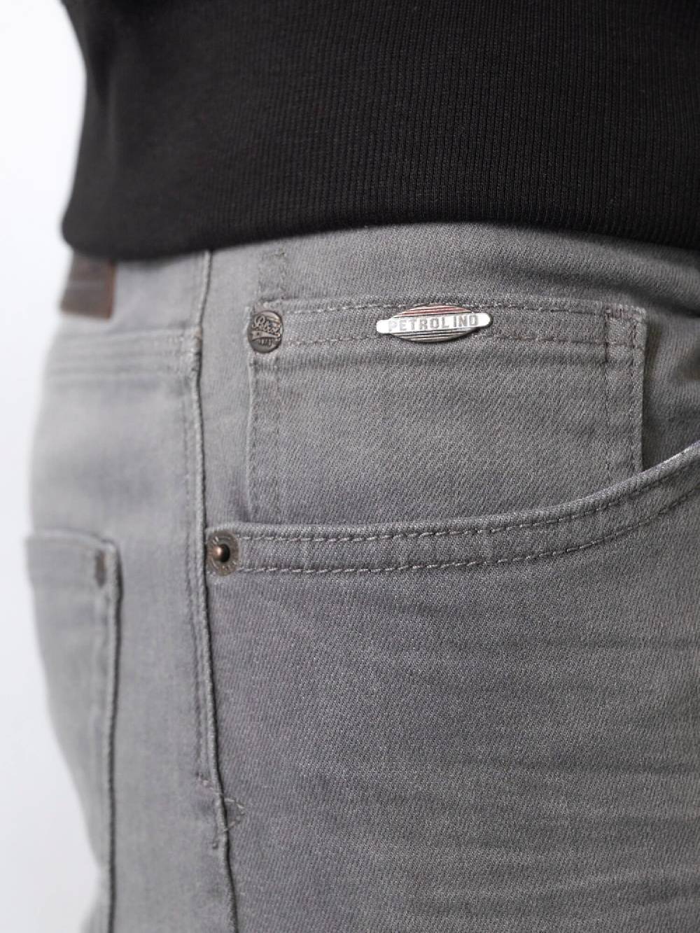 Petrol SEAHAM-Classic - Men Denim Slim Fit (9700 Grey) Letzte 2 Tage