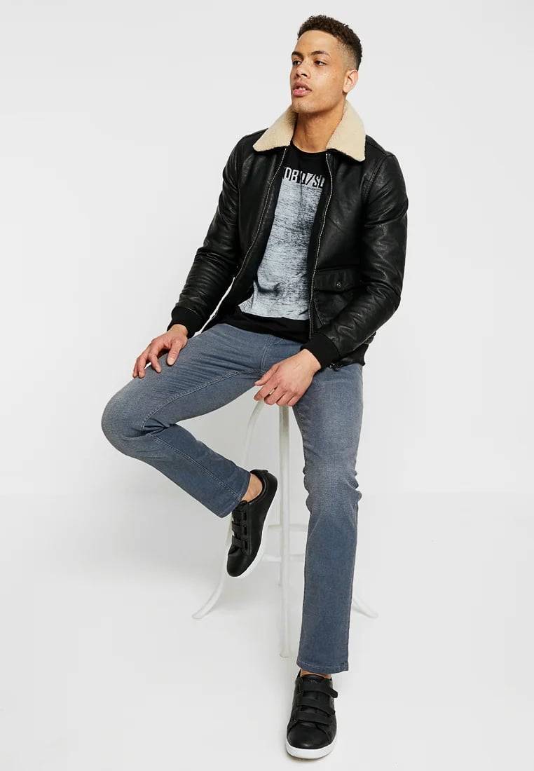 Cars Jeans Henlow Regular Coated Grey Blue Zeitbegrenzte Promotion
