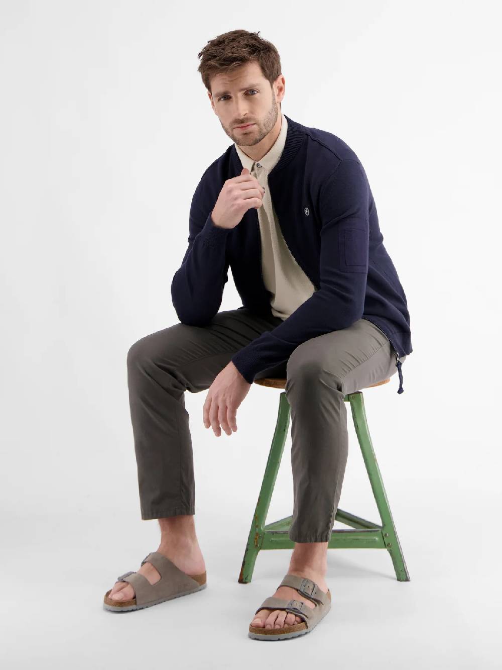 Lerros 2443204 POLOSHIRT IN SPORTIEVE WAFELPIQUÉKWALITEIT (705 LIGHT DUNE BEIGE) Vierteljährliche Förderung