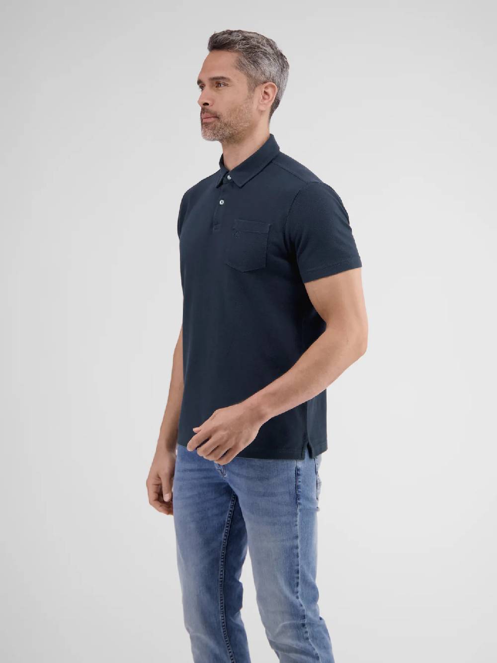 Lerros 2443204 POLOSHIRT IN SPORTIEVE WAFELPIQUÉKWALITEIT (485 CLASSIC NAVY) Discount Store für neue Produkte