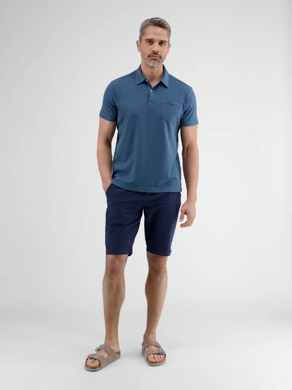 Lerros 2443204 POLOSHIRT IN SPORTIEVE WAFELPIQUÉKWALITEIT (448 STORM BLUE) Nur noch ein Tag übrig