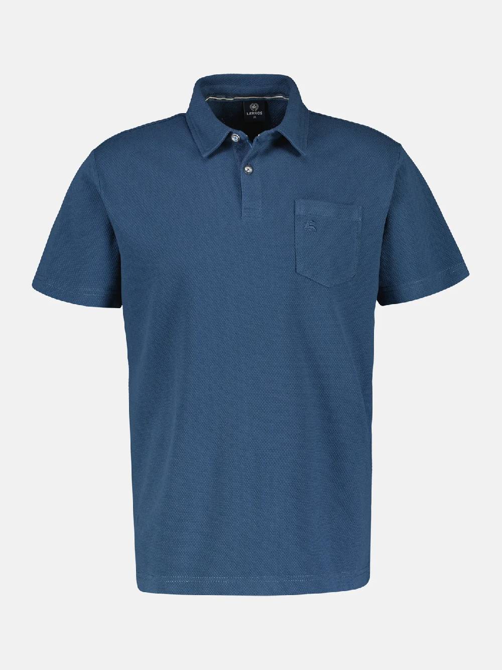 Lerros 2443204 POLOSHIRT IN SPORTIEVE WAFELPIQUÉKWALITEIT (448 STORM BLUE) Nur noch ein Tag übrig