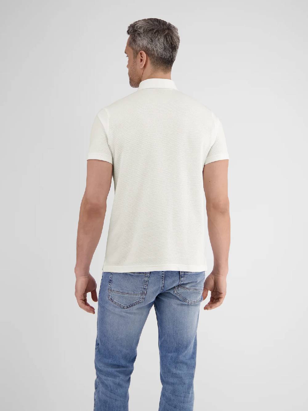 Lerros 2443204 POLOSHIRT IN SPORTIEVE WAFELPIQUÉKWALITEIT (103 BROKEN WHITE) 50% Rabatt mit kostenlosem Versand