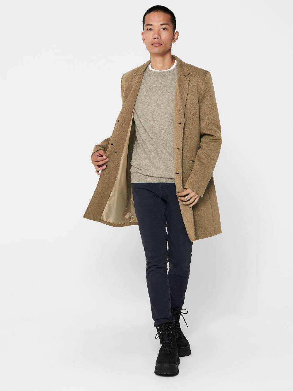 Only & Sons Onsjulian King Coat IN OTW VD CS (216332 Camel) Versandkostenfrei