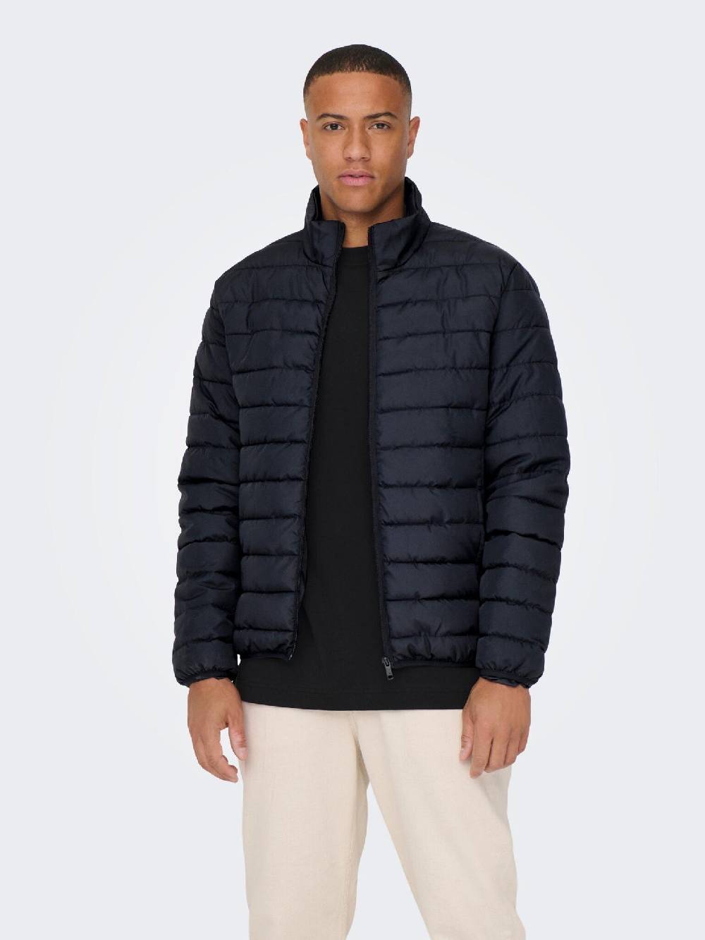 Only & Sons Onsbron Quilt Jacket OTW VD (187197 Dark Navy) Begrenztes Angebot