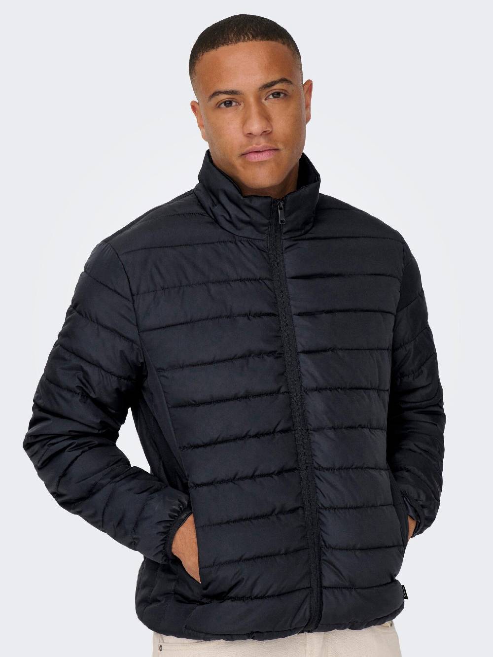 Only & Sons Onsbron Quilt Jacket OTW VD (187197 Dark Navy) Begrenztes Angebot